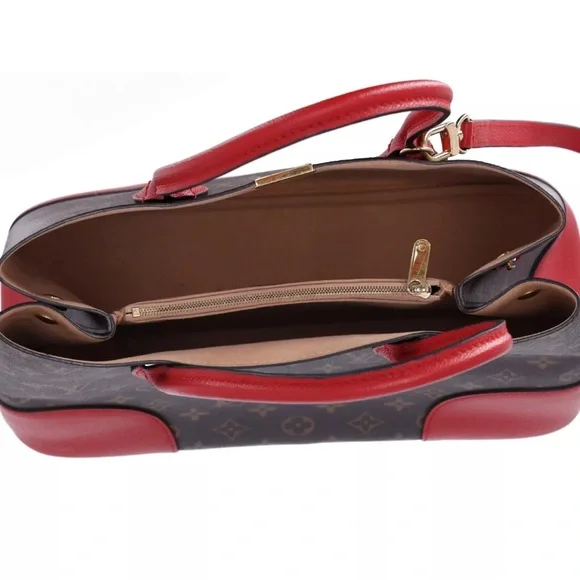 Louis Vuitton Flandrin Triple Compartment Satchel Monogram Brown Cerise M41596 - Picture 11 of 13